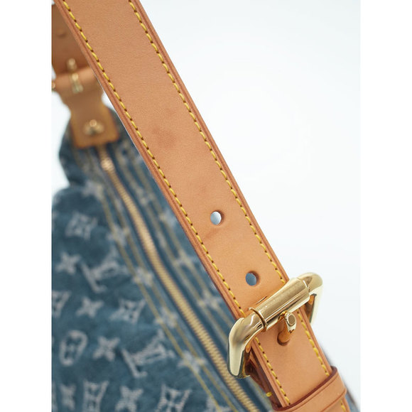 Louis Vuitton Monogram Denim Baggy GM Shoulder Bag Blue - Picture 4 of 9